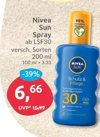 Budni Nivea sun spray Angebot