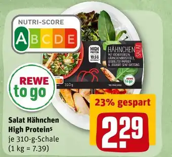 REWE Rewe to go salat hähnchen high protein Angebot