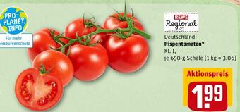 REWE Rewe regional rispentomaten Angebot