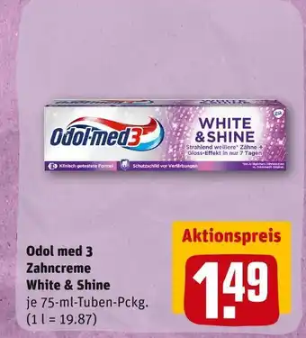 REWE Odol med 3 zahncreme white & shine Angebot