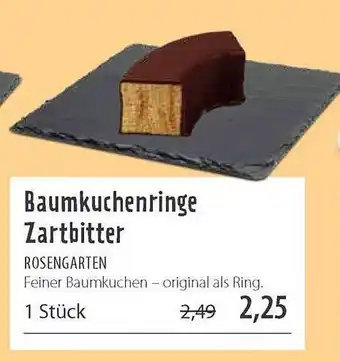 Superbiomarkt Baumkuchenringe Zartbitter Rosengarten Angebot