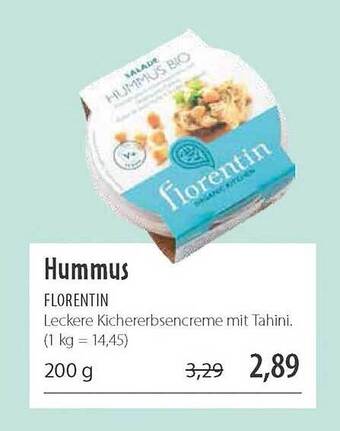 Superbiomarkt Hummus Florentin Angebot