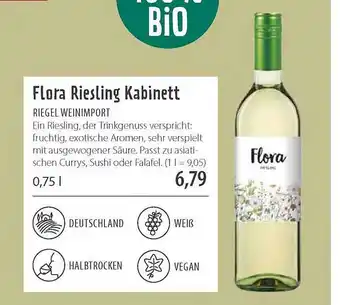 Superbiomarkt Flora Riesling Kabinett Riegel Weinimport Angebot