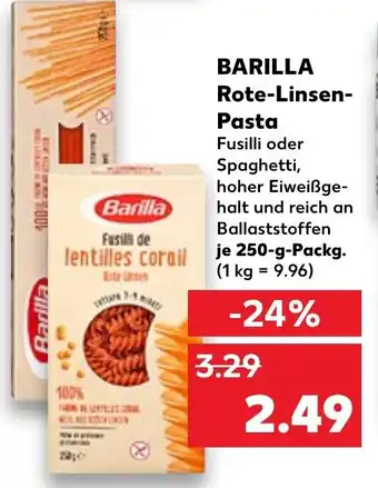 Kaufland Barilla Rote Linsen Pasta 250 g Packg. Angebot