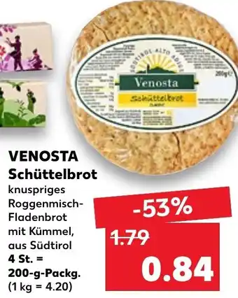 Kaufland Venosta Schüttelbrot 200 g Packg. Angebot