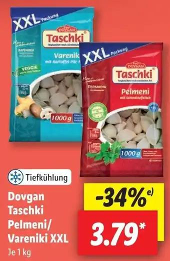 Lidl Dovgan Taschki Pelmeni/Vareniki XXL 1 kg Angebot