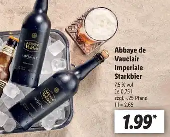 Lidl Abbaye de Vauclair Imperiale Starkbier 0,75 L Angebot