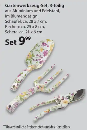 NKD Gartenwerkzeug Set 3 teilig Angebot