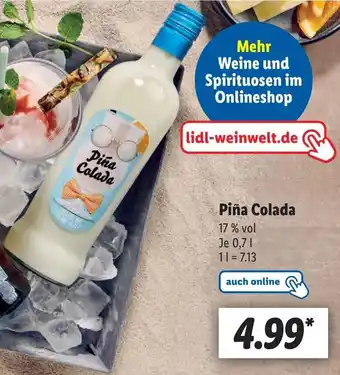 Lidl Piña Colada 0,7 L Angebot