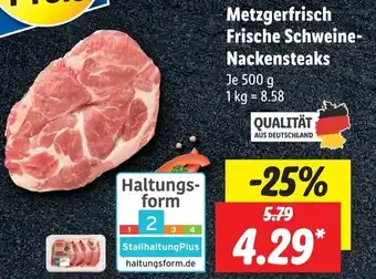 Lidl Metzgerfrisch Frische Schweine Nackensteaks 500 g Angebot