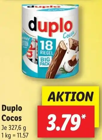 Lidl Duplo Cocos 327,6 g Angebot