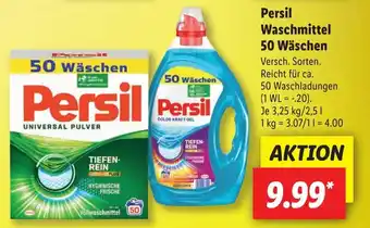 Lidl Persil Waschmittel 50 Wäschen Angebot