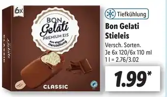 Lidl Bon Gelati Stieleis 6x120/6x110 ml Angebot