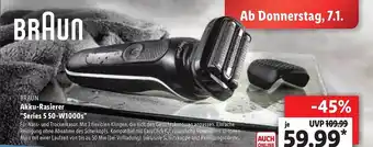 Lidl Braun Akku-rasierer „series 5 50-w1000s” Angebot