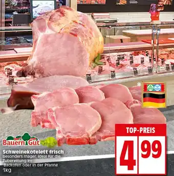 Elli Markt Bauern Gut Schweinekotelett frisch 1kg Angebot