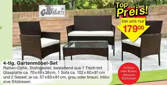 Jawoll 4-tlg. Gartenmöbel Set Angebot