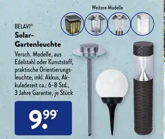 Aldi Süd BELAVI Solar-Gartenleuchte Angebot