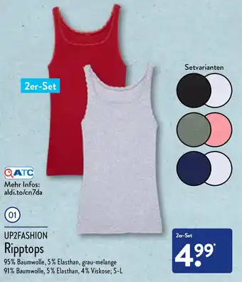 Aldi Nord Up2fashion Ripptops Angebot