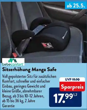 Aldi Nord Sitzerhöhung Manga Safe Angebot