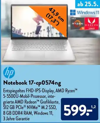 Aldi Nord hp Notebook 17-cp0574ng Angebot