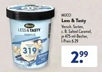 Aldi Süd Mucci Less & Tasty 475ml Angebot