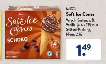 Aldi Süd Mucci Soft Ice Cones 4*135ml Angebot