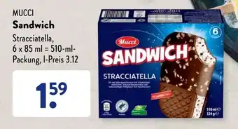 Aldi Süd Mucci Sandwich 6*85ml Angebot