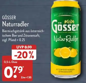 Aldi Nord Gösser Naturradler 0,5 L Dose Angebot