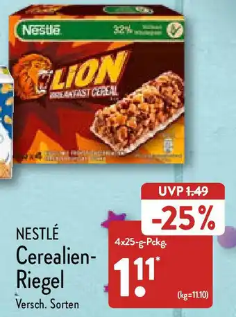 Aldi Nord Nestlé Cerealien Riegel 4x25 g Pckg. Angebot