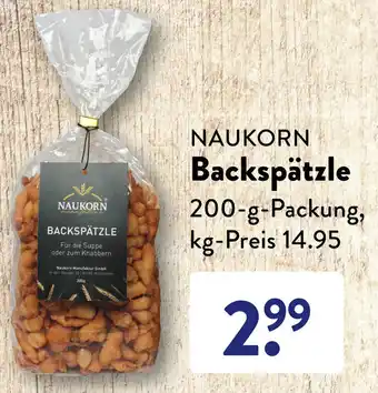 Aldi Süd Naukorn Backspätzle 200 g Packung Angebot