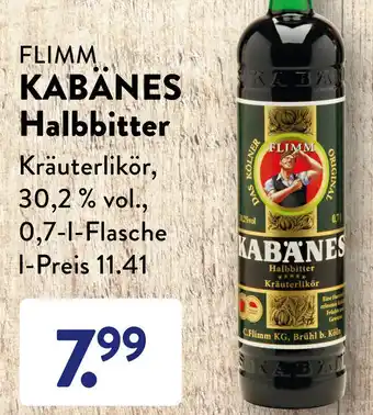 Aldi Süd Flimm Kabänes Halbbitter 0,7 L Flasche Angebot