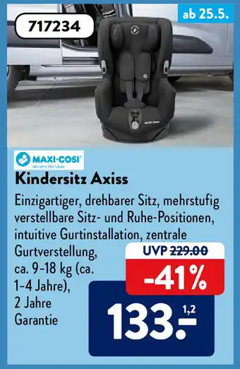 Aldi Süd Maxi-Cosi Kindersitz Axiss Angebot