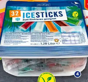 Aldi Süd Rio D'Oro Ice Sticks 1,28 L Packung Angebot