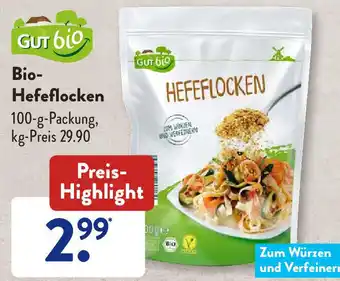 Aldi Süd Gut Bio Hefeflocken 100 g Packung Angebot