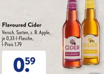 Aldi Süd Flavoured Cider 0,33 L Flasche Angebot