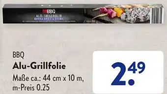 Aldi Süd BBQ Alu Grillfolie Angebot