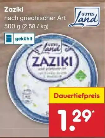 Netto Marken-Discount Gutes Land Zaziki 500g Angebot