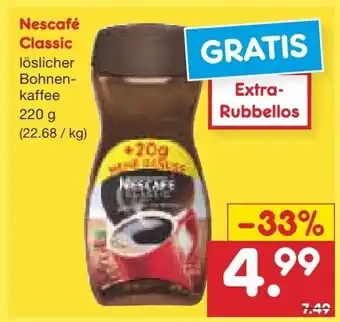 Netto Marken-Discount Nescafe Classic 220g Angebot