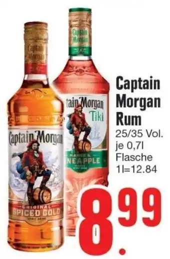 Edeka Captain Morgan Rum 0,7L Flasche Angebot