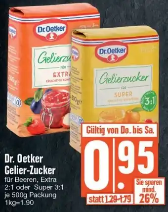 Edeka Dr. Oetker Gelierzucker 500g Packung Angebot