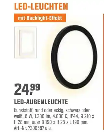 OBI Led-außenleuchte Angebot