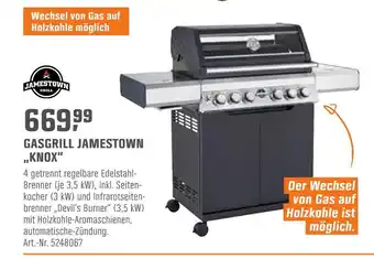 OBI Jamestown gasgrill „knox“ Angebot