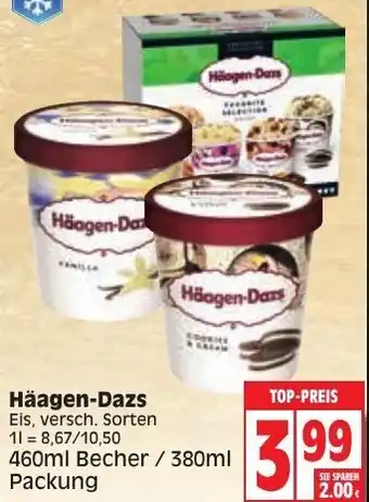Edeka Häagen Dazs 460 ml / 380 ml Angebot
