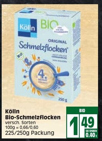 Edeka Kölin Bio Schmelzflocken 225 g Angebot