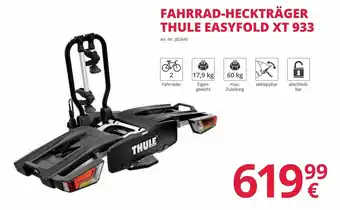 A.T.U. Fahrrad-Heckträger Thule Easyfold xt 933 Angebot