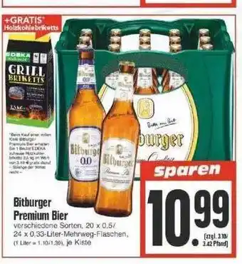 Edeka Bitburger Premium Bier Angebot