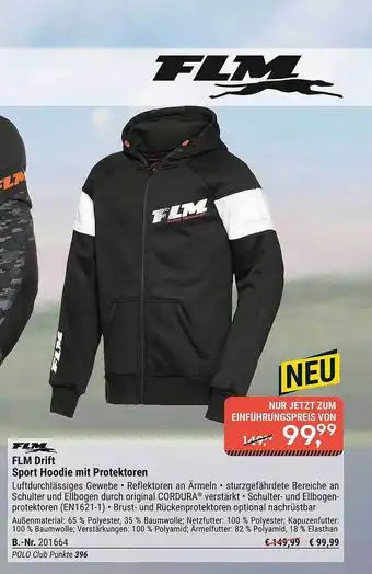 Polo Flm Drift Sport Hoodie Mit Protektoren Angebot