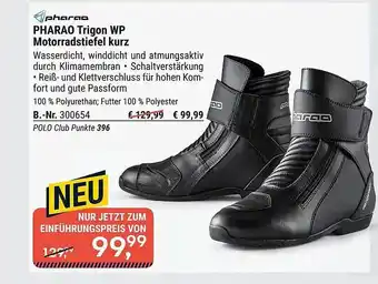 Polo Pharao Trigon Wp Motorradstiefel Kurz Angebot