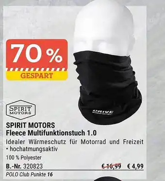 Polo Spirit Motors Fleece Multifunktionstuch 1.0 Angebot