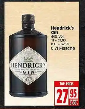 Elli Markt Hendrick's Gin Angebot